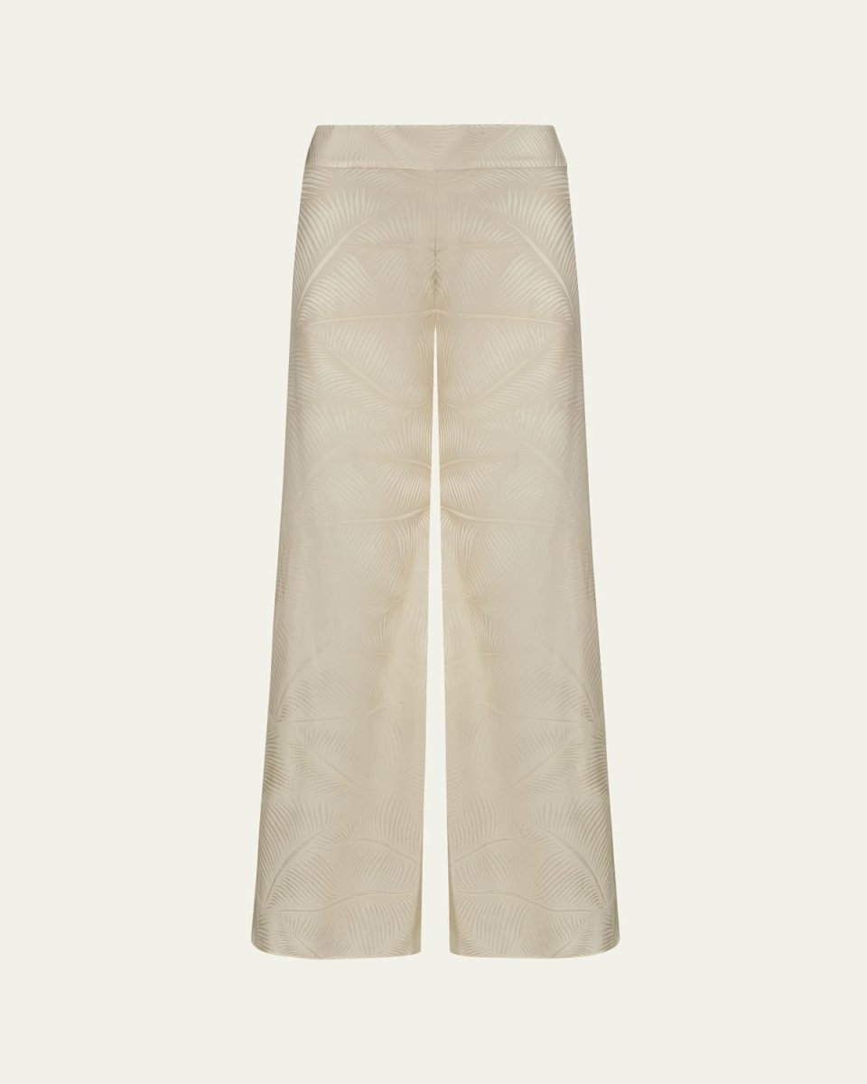 Laidback Energy Wide Leg Jacquard Pants